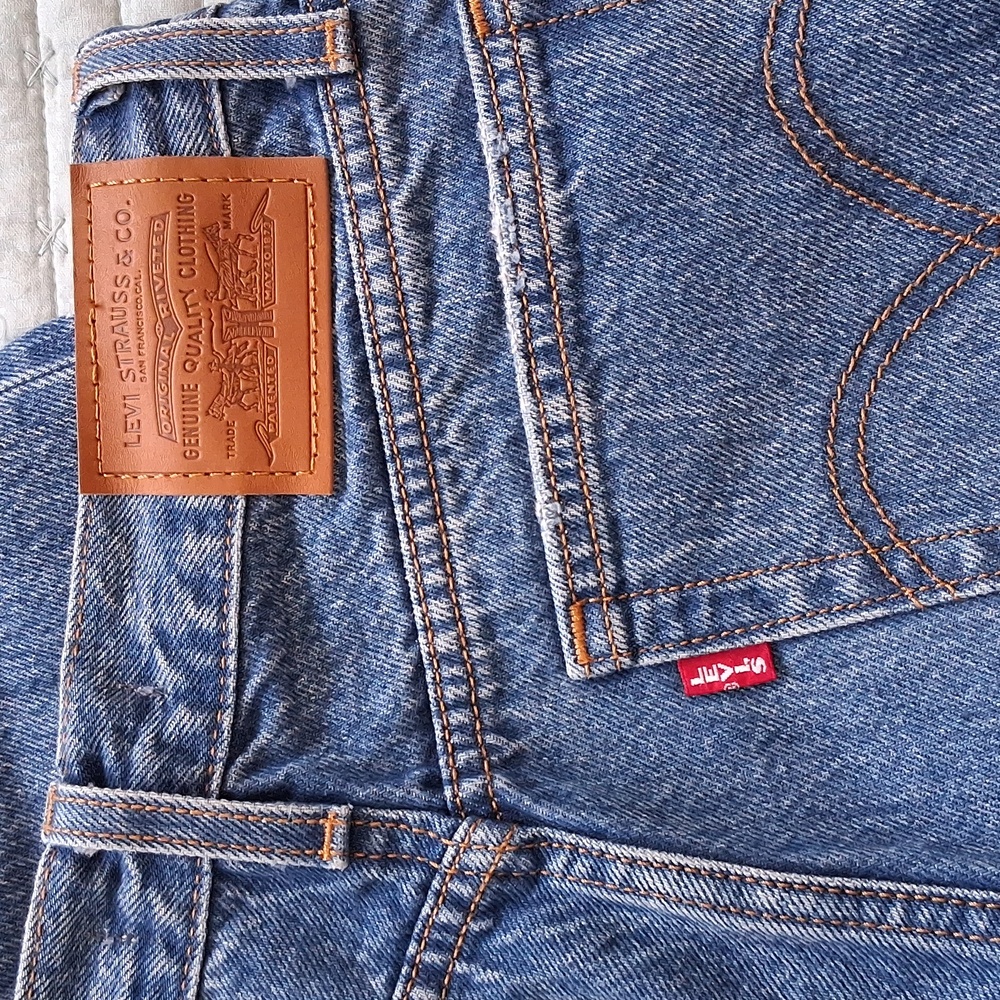 Levi Blue Denim Jeans with Button Fly
